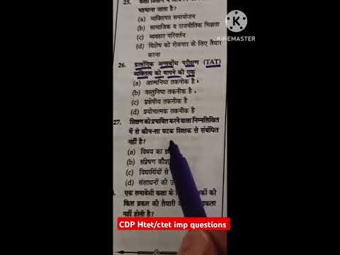 CDP imp questions for Htet and CTET......