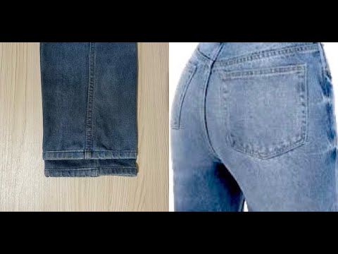 Shorten the length of jeans, while retaining the characteristic helix. Simple - Save money.