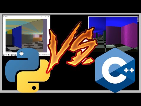 Python vs C++: 3D game Ray tracing maze PoC