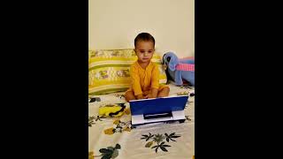 SMASHING THE LAPTOP PRO ! #cutebaby #itjob  #workfromhome # #workoholic