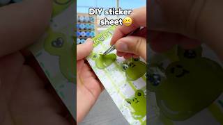 🐸CUTE DIY Stickers Sheet!? #diysticker #paperstickers #papercraft #cutecrafts #crafts #craft #cute