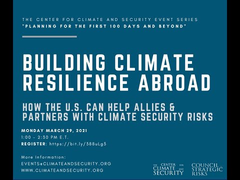 Event: Building Climate Resilience Abroad