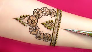 Very beautiful front hand mehndi design | Easy mehndi  | Front hand mehndi | mehndi design | mehndi