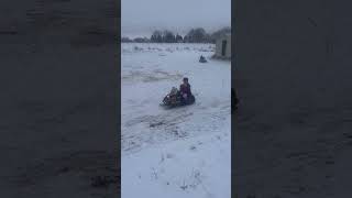 Kitty kat kids snowmobile #snow #sleds #snowmobile