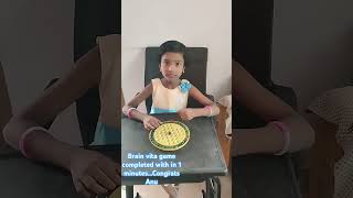 Brain vita game completed within one minutes...Congrats Anu# kids tall #brainykids