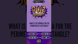Basic Math Formula quiz #10 #mathquiz #quiz #brainteaser #pabroslab #learnmath #sciencequiz