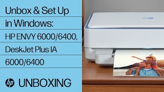 Unbox & Setup in Windows 10 for HP ENVY 6000/6000e/6400e/Pro 6400, DJ+ 6000/6400 | HP Support