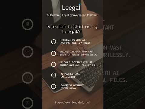 AI Powered Legal Conversation Platform |  #legal #ai #business #deeplearning #leegalai #deeptech