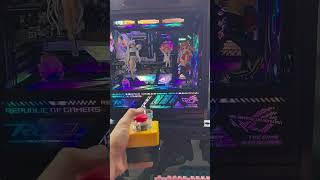 Use a nuclear launch button to turn on the computer#pcbuild #diypc #desksetup