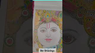 Mahabharat Krishna Dialogue #drawing #sri krishna #youtubeshorts #youtube #shorts