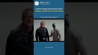 1X Neo Robot Give Jensen Huang his ICONIC Leather Jacket