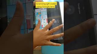 Scanning QR codes using Google Lens