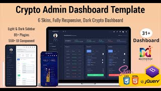 Crypto Tokenize Admin Template Bootstrap 5  with Semi Light Theme