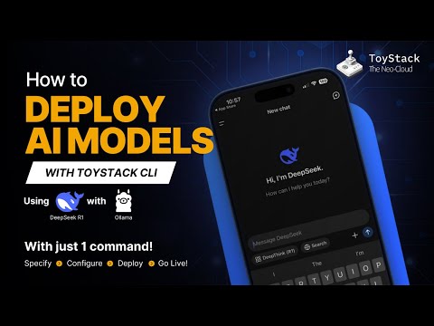 Deploy AI Models with ToyStack CLI in One Command | #deepseek R1 with #ollama