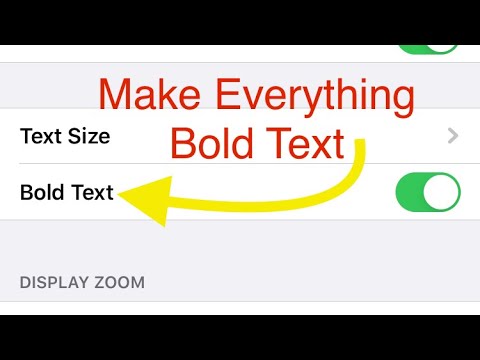How to Bold Text on the iPhone