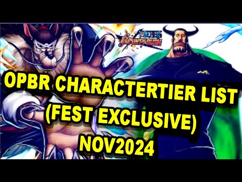 ONE-PIECE BOUNTY RUSH TIER LIST (BOUNTY FEST EXCLUSIVE)SEPTEMBER 2024