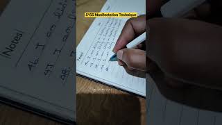 5*55 Manifestation Techniques| Day 1 completed #shorts #manifestation #august2022