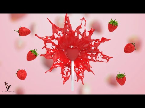 Strawberry Lollipop Ad | Dear Heart Lollipop