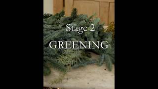 Wreath making with Quince - Stage 2 - GREENING #christmaswreath  #floristry #creativeworkshop