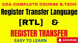 Register Transfer Language (RTL) and Register Transfer: Understanding the Basics