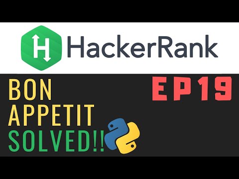 Solving Hackerrank with Python | Bon Appetit | Ep19