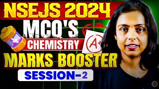 NSEJS 2024 : MCQ'S Chemistry: MARKS BOOSTER SESSION - 2 | Nidhi Ma'am | VOS #nsejs #nsejs2024 #vos