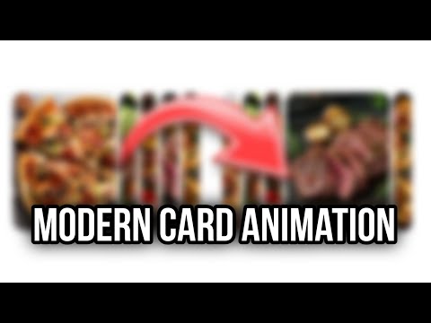 How To Make Modern Card Animation | Html Css JavaScript