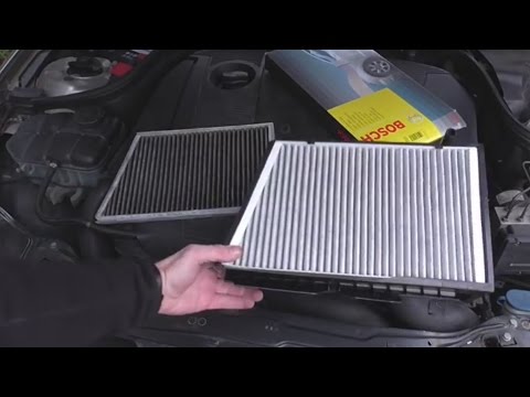 Mercedes C and CLK class interior cabin filter renewal tutorial - HD