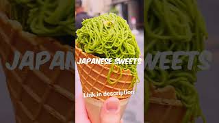 Taste of Japan: Matcha Mont Blanc! #asakusa #tokyofood #shorts
