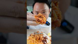 Trying Malaysia NasiLemak Basmathi! #reallygoodornot #hungrysam #nasilemak #foodreview #malaysiafood