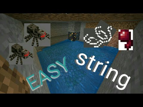 easy and effecient spider farm using spider spawner in minecraft  [ pocket and bedrock edition ]