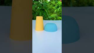 yellow and sky blue 🔵 colour sand cake/1930 #kinetic #minisatisfying #trending #shortsfeed