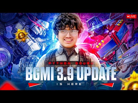LETS EXPLORE THE NEW UPDATE OF BGMI 3.9 TRANSFORMERS ||PYTHON GURU IS LIVE