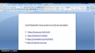 List of Payng Site. Hurry up earn as much you can again I will publish new site soon