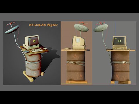 Old Computer stylized
