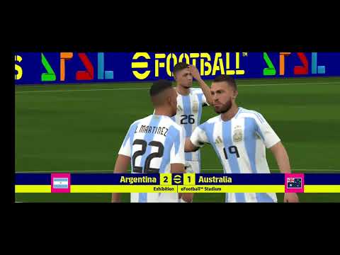 Argentina🇦🇷 Vs Australia 🇭🇲 Efootball Hard🥵 Match 2025 |Vairal Game Messi