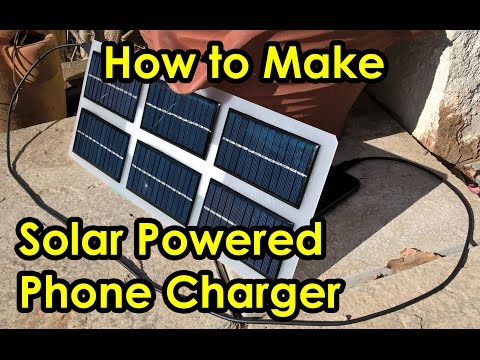 DIY Solar Powered Mobile Cell Phone & Drone Battery Charger with Power Bank