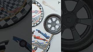 Car Theme Tableware Set#partysupplies #paperplate #tablewareset #papercup