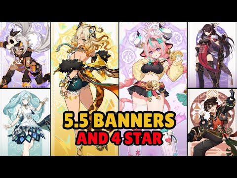 Genshin Impact 5.5 Banners LEAKED! New 4⭐ Character & Big Reruns!