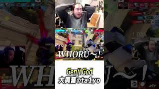 ゲンジ神のWHORUに大興奮のta1yo【 OverWatch 2 / ta1yo 切り抜き】#shorts #shorts #OWCS