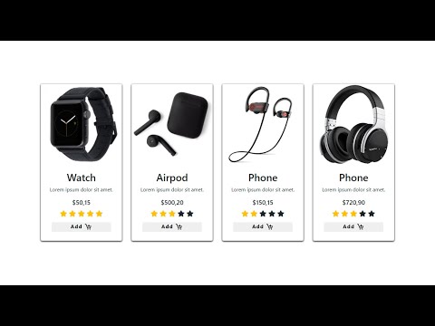 How To Build Responsive Ecommerce Product Cards Using HTML CSS & BOOTSTRAP