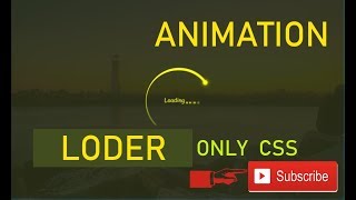 Animation page loader ।। css page loader ।। loading text