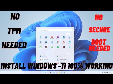 Installing Windows 11 without TPM and Secure Boot