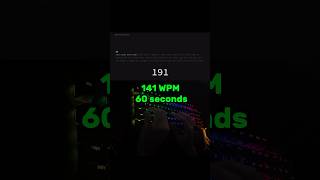140 WPM | 60 seconds typing test | #keyboard #typingspeed #typingtest