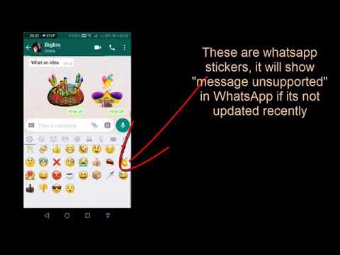 How to activate whatsapp sticer- tutorial