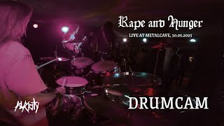 Rape and Hunger, Alacrity - live at Metal Cave 30.05.2025 [Drumcam]