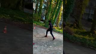 3 Dribbles, get pass defender #basketballdrills #ballhandling #triplethreat #crossover #layups