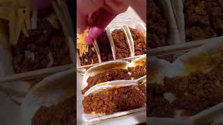 Quick and easy beef tacos 🌮 #deliciousfood #beeftacos #thankyouforwatching