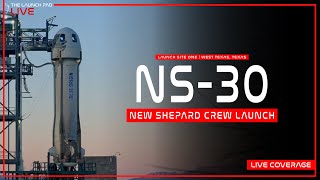 LIFTOFF! Blue Origin NS-30 Crew aboard New Shepard from West Texas