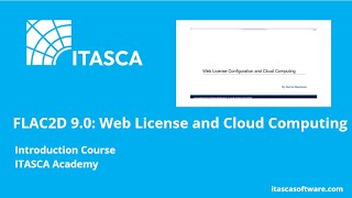 FLAC2D 9.0 | Web License and Cloud Computing